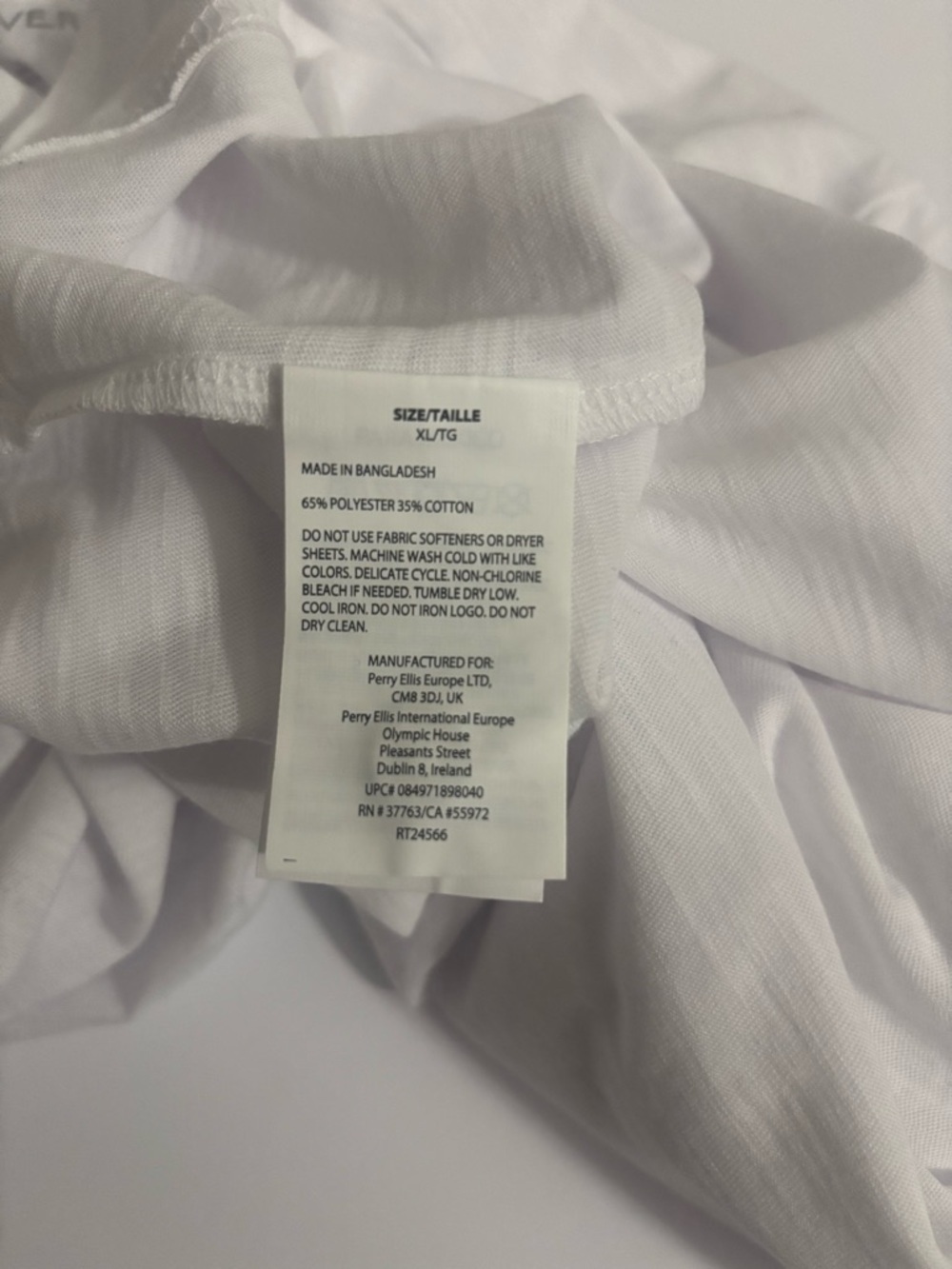 Cubavera Men’s White Henley Short Sleeve Shirt Size XL - Picture 7 of 10